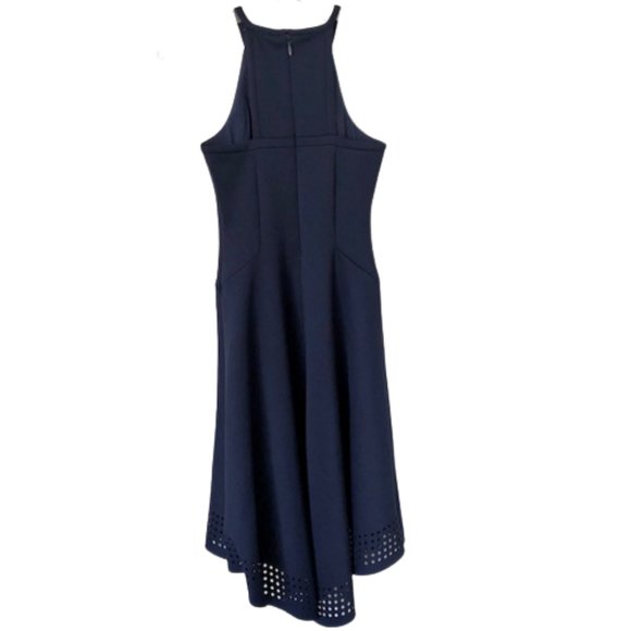 Lilly Pulitzer Aurelie Midi Halter Dress Laser Cut Details - True Navy XXS - Picture 7 of 10